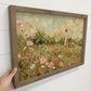 Lamb Following Jesus Wildflowers - Cottage Living Room Art: 6x10" Mini Canvas Art with Wood Box Frame