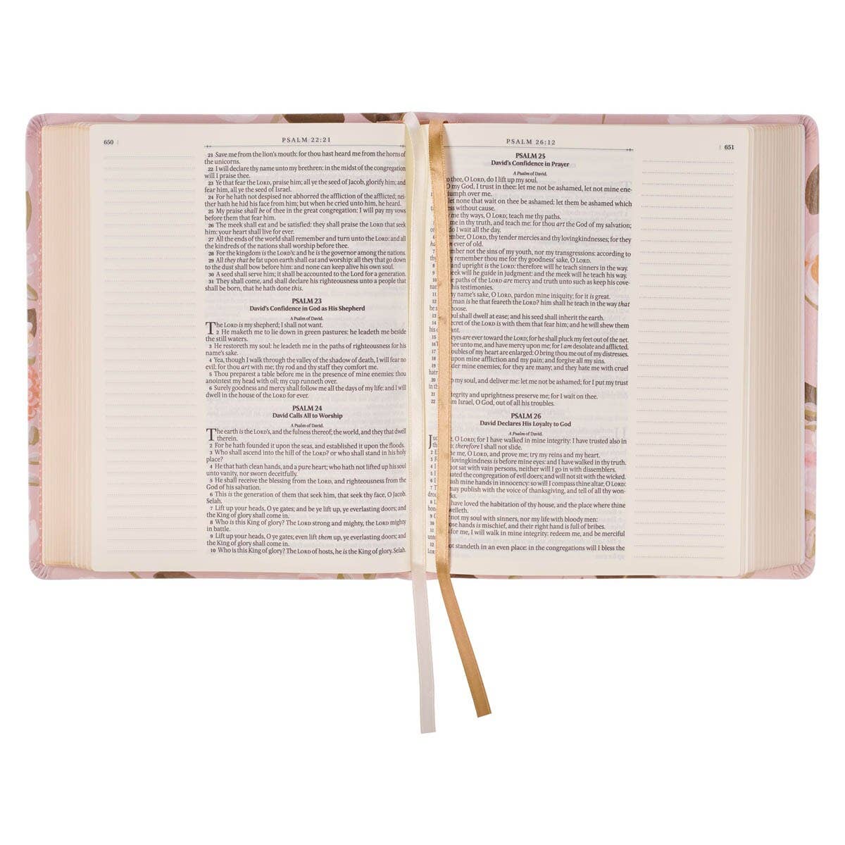 KJV Notetaking Bible Faux Leather Strength & Dignity Prov31:25